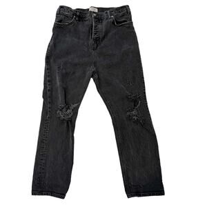 Free People We The Free Distressed Boyfriend High Rise Jeans 29